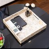 PEMAR 12.2" Square Serving Tray Mother of Pearl Nacre Wood
