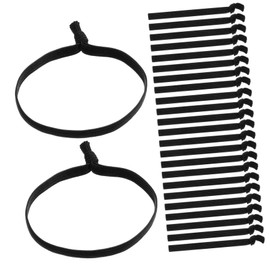 SAFIGLE 100pcs No Damage Elastic Hair Bands Nonslip Hair Scrunchies for Women Men for Ponytail Holders Soft Material