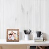 TOFOREVO 5x5 Picture Frames Set of 6 Rustic Wood Grain