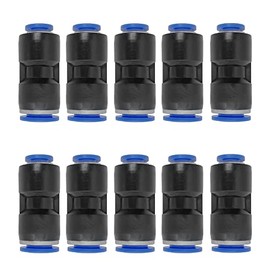 1/4" OD x 3/8" OD Pneumatic quick Connector Push to Connect fittings Straight reducer Union/Coupler (Pack of 10)