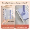 Mini Mop - The Game-Changer,Clip-on mop,Automatic Cloth Changing Mini Mop,