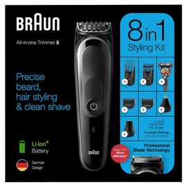 Braun Draadloze MGK5260 Zwart (S042586) Tondeuse, Black, 1 g