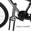 1 par de correa fija para bicicleta, antideslizante, doble calcomanía,