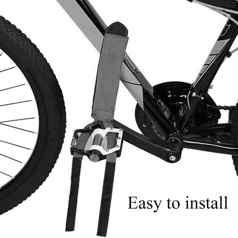 1 par de correa fija para bicicleta, antideslizante, doble calcomanía,