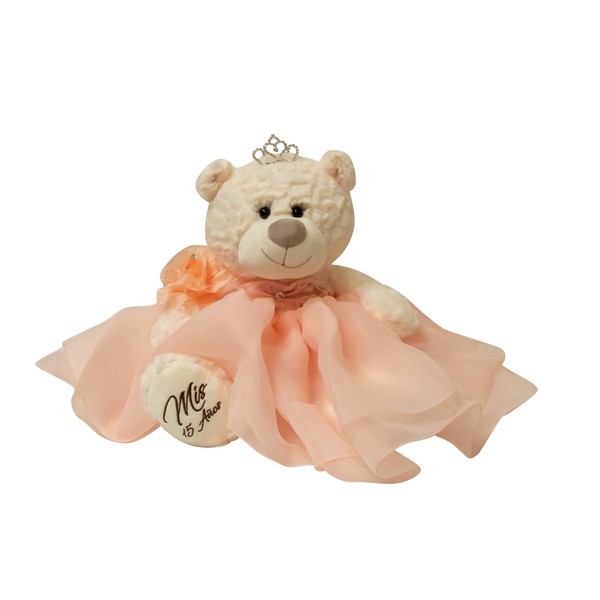 Quinceanera 20" Teddy Bear in Blush Dress - Last Doll Muneca Centerpiece (B16831-29)
