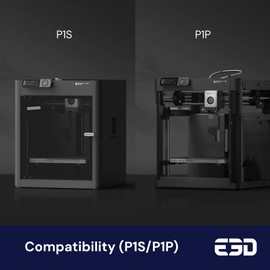 E3D Diamondback Bambu Lab P1P/P1S (0.6mm) HotEnd, Polycrystalline Solid Diamond Tip, Improved Extrusion, Long Life, Wear Resistant, Officially Bambu Approved