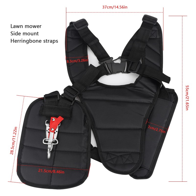 Double Shoulder Strap Carry Strap Brush Cutter Adjustable Shoulder Strap
