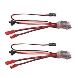 30A Blush ESC, Funien RC Car 30A ESC Brushed Forward Reverse Brake Dual Way ESC Motor Speed Controller 130 130 260 Motor 1/16 1/18 1/24 Carb Tank 2 Pcs