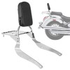 DSISIMO Chrome Backrest Sissy Bar With Luggage Rack Backrest Pad