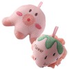 Mobestech 3sets Cartoon Bath Loofah Balls Exfoliating Body Wash Sponge