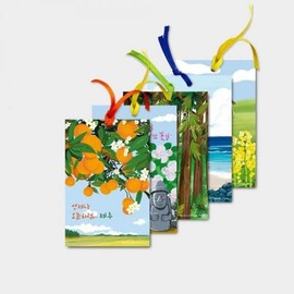 Jeju Island illustration scent bag indoor car air freshener For gift 5ea