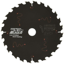 HiKOKI 0033-6329 Chip Saw for Particle Board (Black II), 6.5 x 0.8 inches (165 x 20 mm), 24 Blades