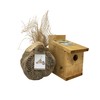 Multi species bird nest box with Free sheep wool nesting