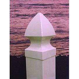 Little Outdoor Creations 3.5" x 3.5" Gothic Post Cap White