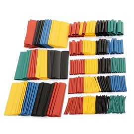 Hailege 328pcs Heat Shrink Tubing 2:1Wire Cable Wrap Assortment Electrical Insulation Tube Kit 5 Colours 8 Size