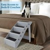 Dog Stairs - Pet Stairs with 4-Step Design for Beds,