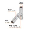 Truper D-1216-HL, Dado largos de 6 puntas std, 1/2", cuadro