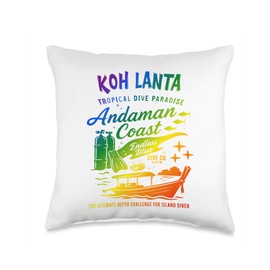 Koh Lanta Dive Adventure Andaman Coast Throw Pillow