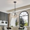WUZUPS Crystal Chandelier Pendant Flushmount Ceiling Light Modern Lighting Fixture