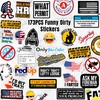 306 PCS Funny Hard Hat Sticker Pack for Adults -