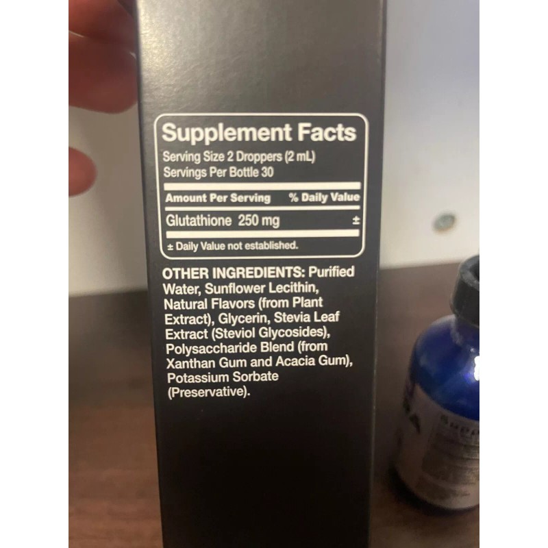 Zilis 2oz ZILIS Ultra Support Liquid Glutathione 250mg Bottle GSH