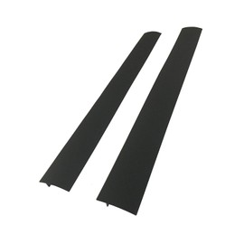 CozyKit Silicone Kitchen Stove Counter Gap Cover Long & Wide Gap Filler (2 Pack) Seals Spills Between Counters, Stovetops, Washing Machines, Oven, Washer, Dryer - Heat-Resistant and Easy Clean (Black)