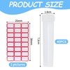40 Pieces Flower Nutrient Tubes and 2 Label Stickers, Clear