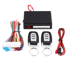 Qiilu Keyless Entry System, Car Keyless Entry System Door Lock Central Locking Remote Control Kit Universal