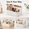 Desktop Makeup Organizer for Vanity and Desk - Plastic Storage