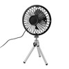 Portable Solar Fan 6W 6 Inches Solar USB Dual Powered