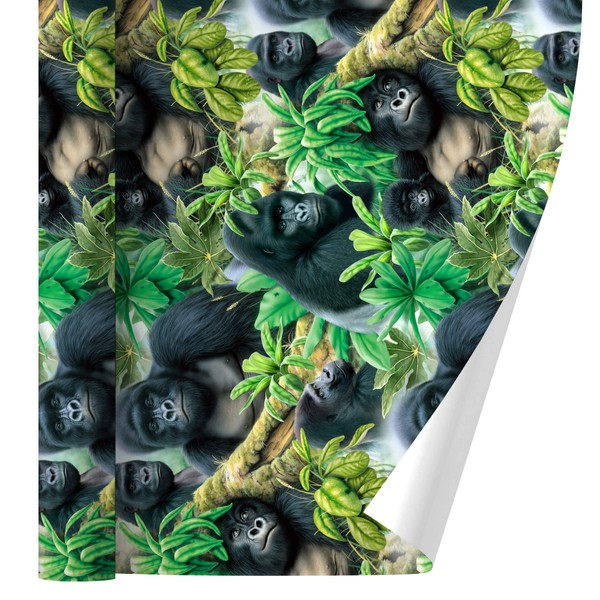 GRAPHICS & MORE Gorilla Forest Family Pattern Gift Wrap Wrapping