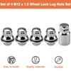 M12 x 1.5 Wheel Lock Lug Nuts for Toyo-ta and