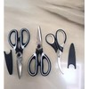 Vutyvve Kitchen Scissors, Multi-Purpose Heavy Duty Meat and Poultry Shears Seafood Scissors, Stainless Steel Blades, 2 Kitchen Scissors, 1 Seafood Scissors, Black, Set of 3