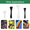 HARFINGTON 150pcs Reusable Cable Zip Ties, Plastic Nylon Ties Wraps,