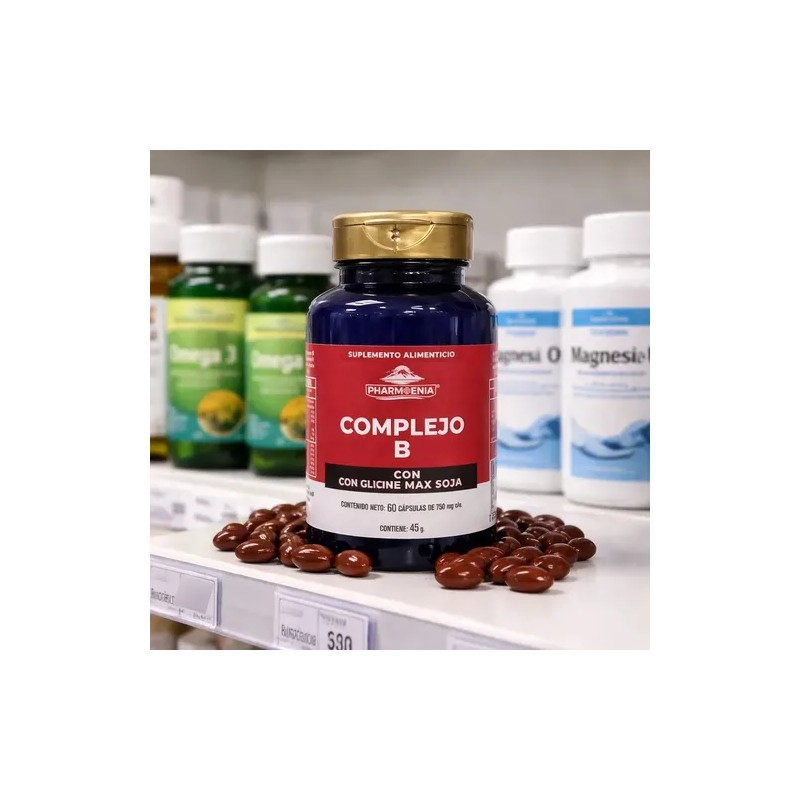 Complejo B Con Glycine Max 60 Cápsulas 750 Mg Suplemento