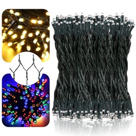 LetsFunny 108ft 300 LED Christmas String Lights, Christmas Lights - UL Certified Outdoor & Indoor Fairy Lights Christmas Tree, Patio, Garden, Party, Wedding, Holiday Decoration,Warmlight & Multicolor