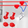 100 Pcs Lock Wire Connectors Blue Quick Splice Connector Terminals