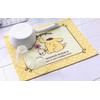 Sanrio Absorbent Placemat (Yellow (Pom Pom Plum)