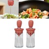 2pcs Oil Container with Silicone Brush Oil Dispenser Bottle for