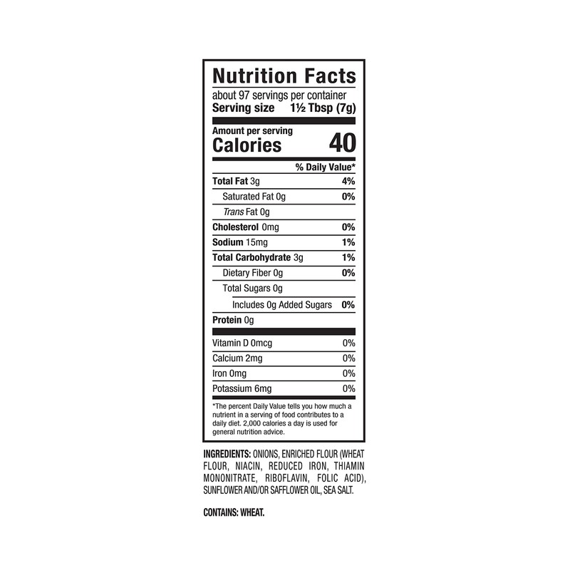 Fresh Gourmet Crispy Onions | 24 Ounce | Low Carb