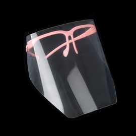 Mouth Guard Face Mask, Pack of 10 Anti-Fog Visor for Home, Business, Professional Use (PINK)