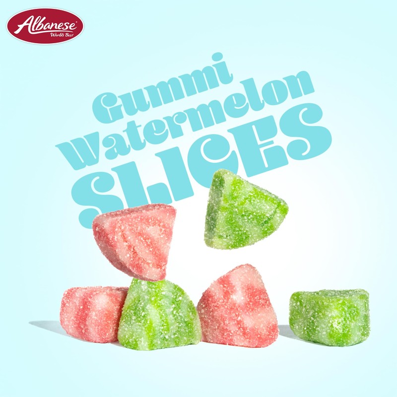 Albanese World's Best Gummi Watermelon Slices 4.5 lb Bag of
