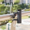 Gardenised Outdoor Weather Resistant Balcony Clamp Umbrella Holder, Black
