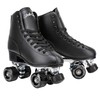 Skate Gear Retro Quad Roller Skates with Structured Boot (Black,