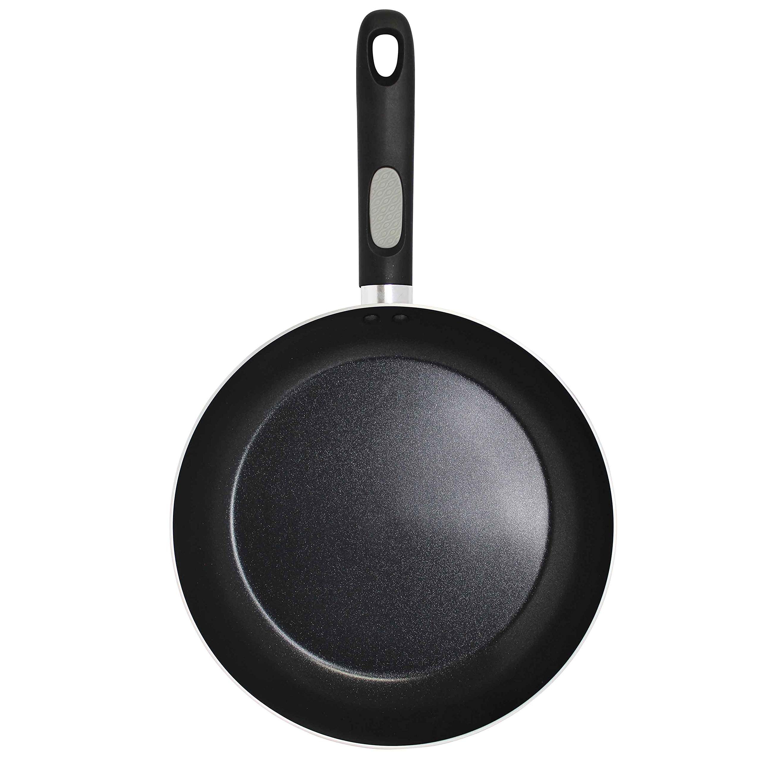Mirro A79705 Get A Grip Aluminum Nonstick Fry Pan Cookware, 10-Inch, Black -