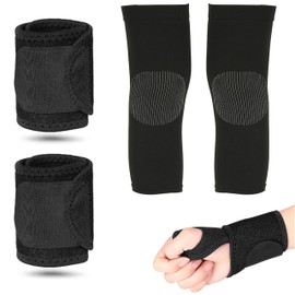 KEPYATI 2 Wrist Bandage, Wrist Support, Tendonitis Bandage Carpal Tunnel Splint, Hand Bandage Right Left