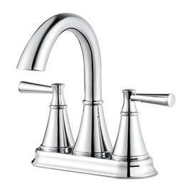 Pfister Cantara Bathroom Sink Faucet, 4-Inch Centerset, 2-Handle, 3-Hole, Polished Chrome Finish, LF048CRCC
