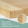 BambooMN Heavy Duty Premium Bamboo Two-Toned Cutting Board - 12"