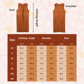 Suffolly Hippie Costume for Women 70s Costume Women Fringe Vest Sleeveless Years Hippie Costumes Set Outfit 70s 80s for Carnival Masquerade Festival Outfit (XS)