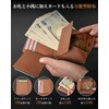 Men's Bi-Fold Tochigi Leather, Box-Shaped Coin Purse, Soft, Compact Wallet,